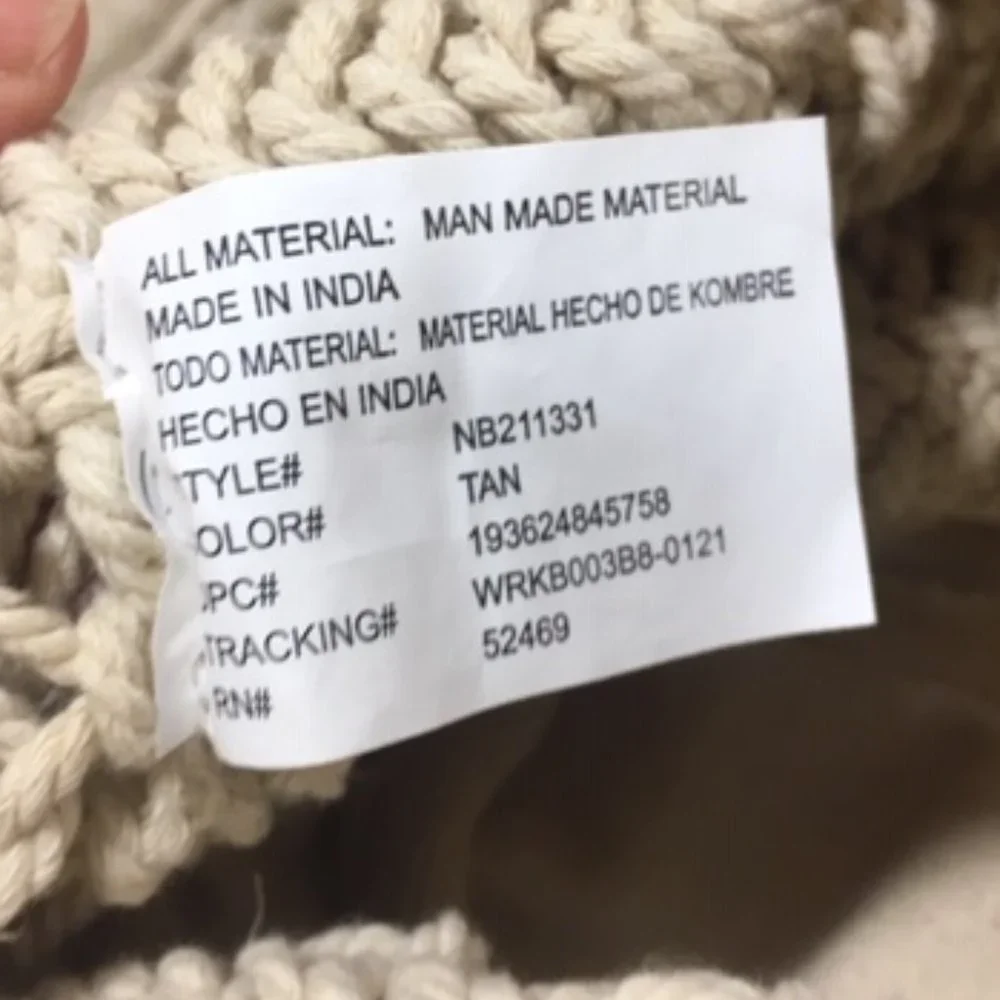 Macramé Knotting Shoulder Handbag Tote Cotton Drawstring11x5.5x11